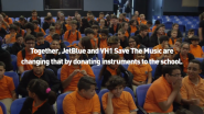 JetBlue Donates Instruments to A Miami Middle School After a Decade Without Music