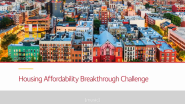 Winners of Nationwide Housing Affordability Breakthrough Challenge Named