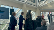 USS Cleveland Legacy Foundation and KeyBank Mark Dedication and Unveiling of the Lone Sailor Statue Along Cleveland's Waterfront