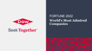 Dow Named One of the World's Most Admired Companies by FORTUNE